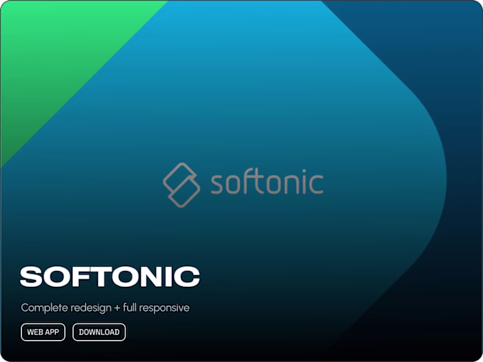 Softonic - Branding + Redesign UX UI