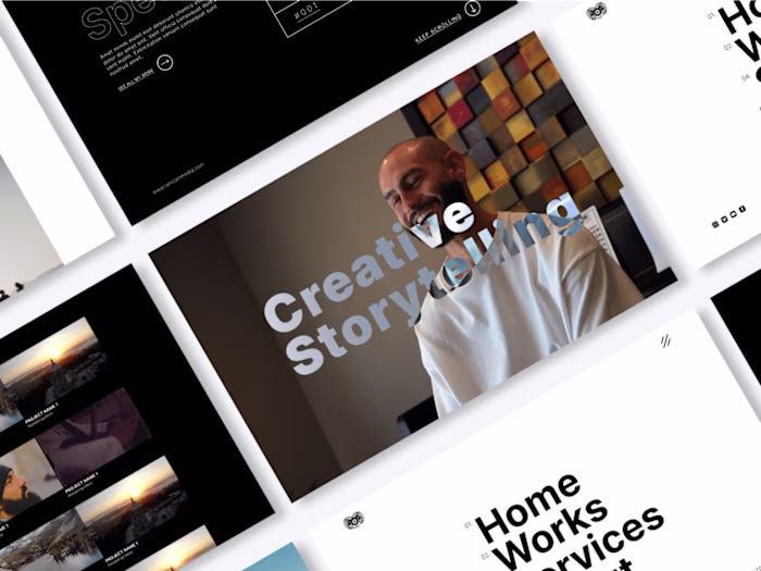 Video production agency website and portfolio