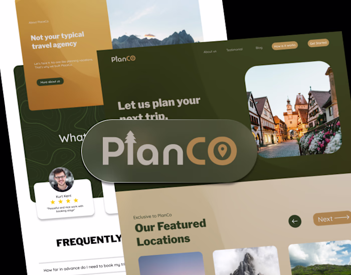 PlanCo Web Design on Behance