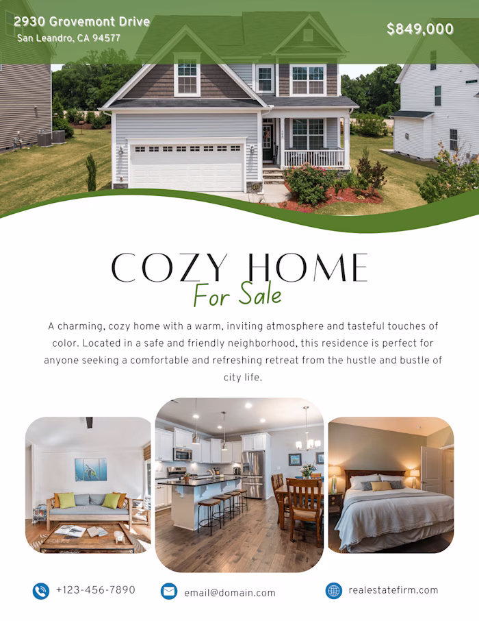 Real Estate Home Listing Flyer (sample)