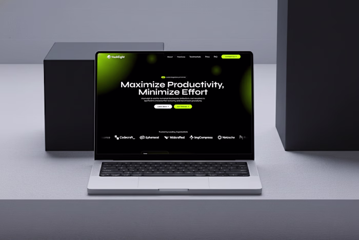 HashEight - Framer Website Project for Financial App... http...