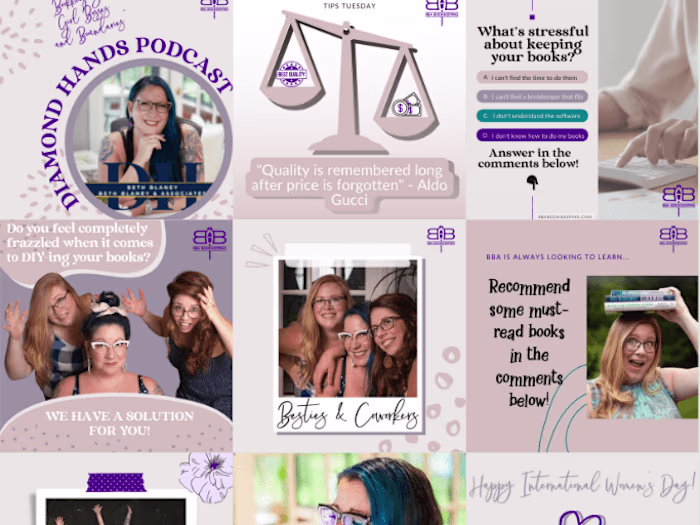 Social Media Content Creation for Bookkeeping Business