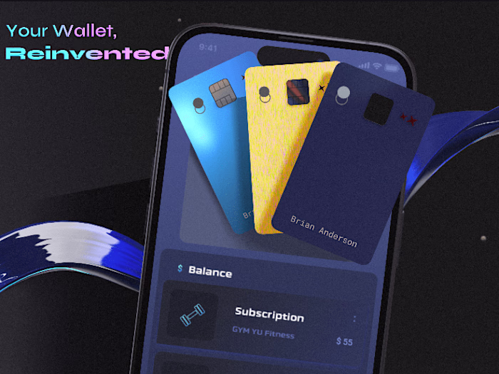 3D Fintech Card Design