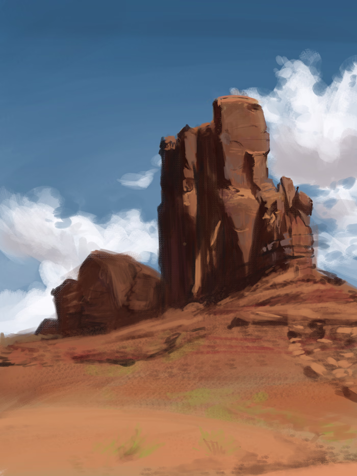 Desert Landscape Study – Environment Art