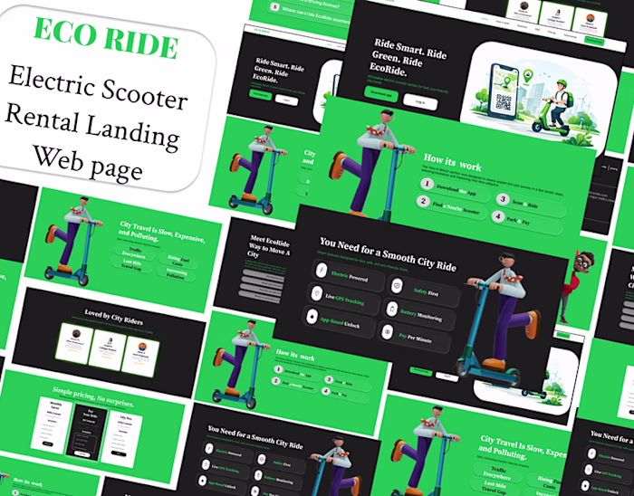 ECORIDE landing web page