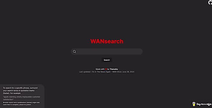 WANsearch