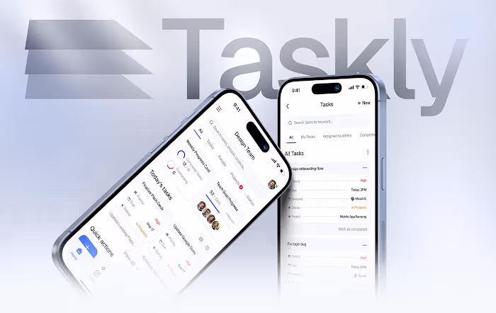 Taskly Branding & UX/UI Design