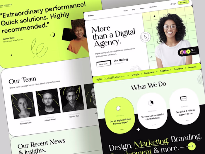 Digital Agency Portfolio Web Design
