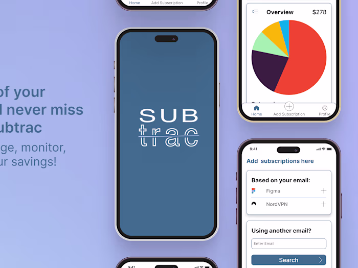 Subtrac - track your subscriptions instantly!