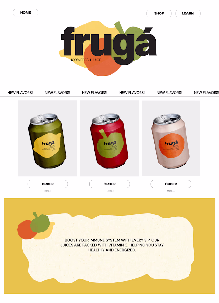 FRUGA-BRAND IDENTITY AND LANDING PAGE :: Behance