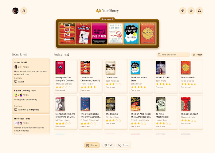 Booka: Turning Reading Into a Social Experience