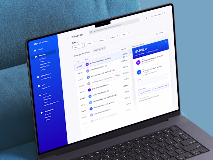 FinTech SaaS, B2B Web & Mobile Application | Fintech