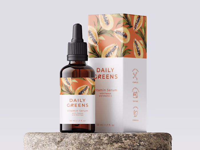 Daily Greens Skincare Branding