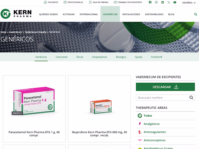 SEO for Kern Pharma