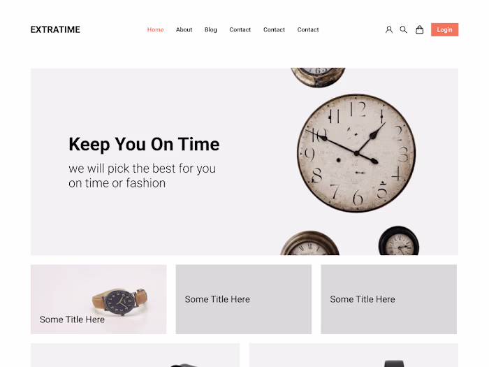 E commerce Web Design with FIGMA