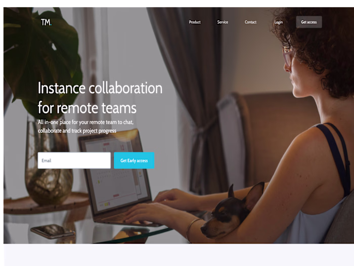 Web design for a collaboration website