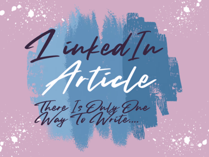 There is only one way to write....