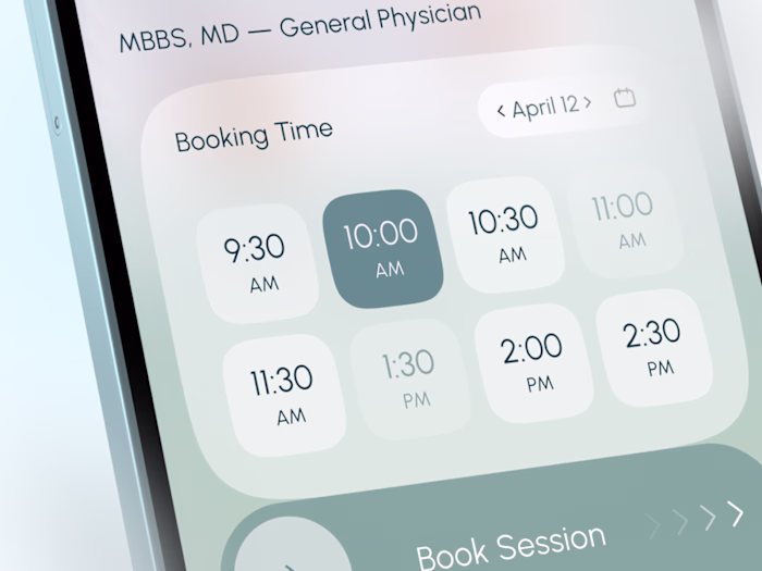 Doctor Booking App - UI/UX
A