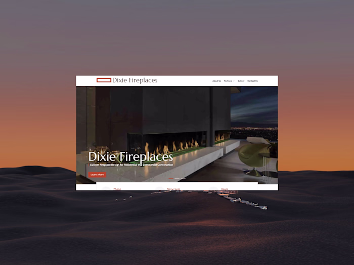 Brand Design and UI/UX Design for Dixie Fireplaces