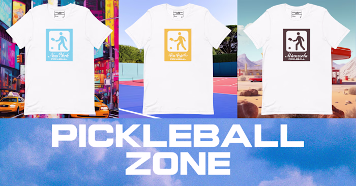 Pickleball Zone Merch Design