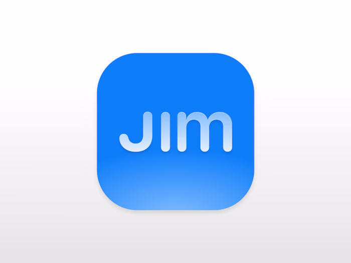 Jim app icon 🏋🏽‍♂️