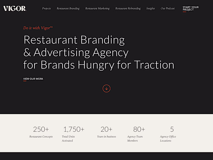 Vigor branding | Restaurant Branding Service