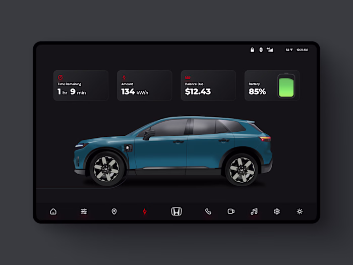 Honda EV Auto Display