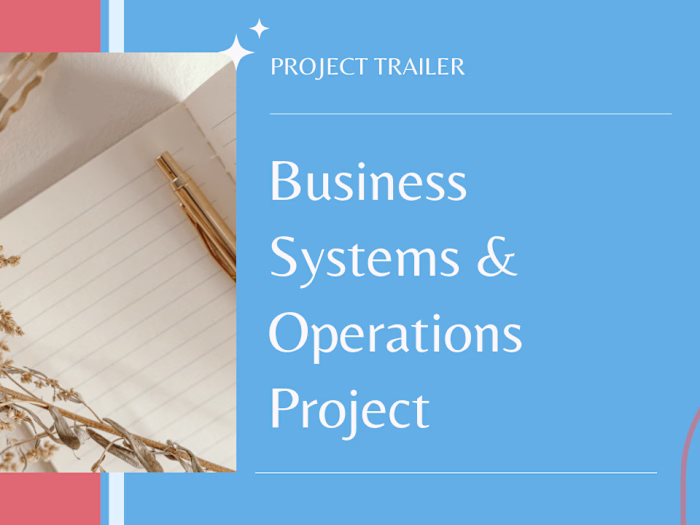 Business Systems & Operations OBM Project Results 🏆