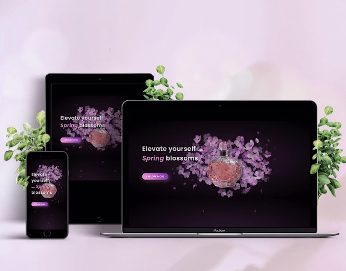 Cherry Blossoms Illustrations and CSS animation