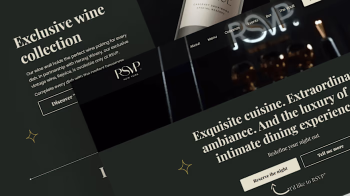 Website Development for Restaurant & Bar