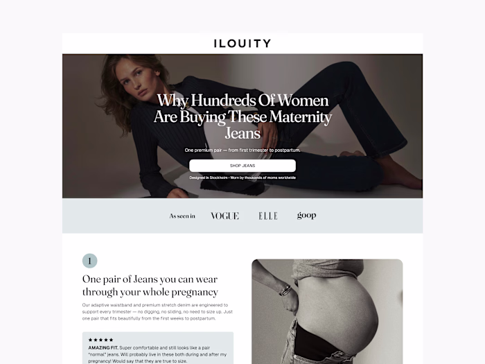 Conversion-Focused Landing Pages for Ilouity