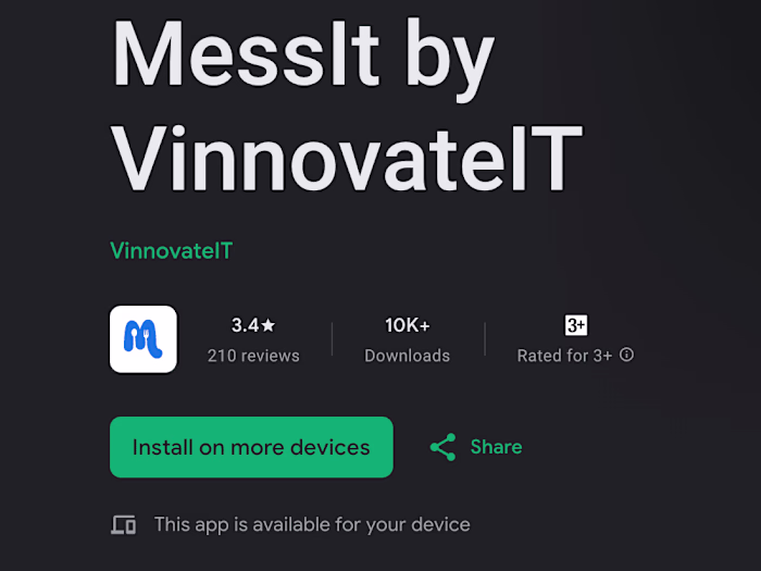 MessIT Web and Admin Portal