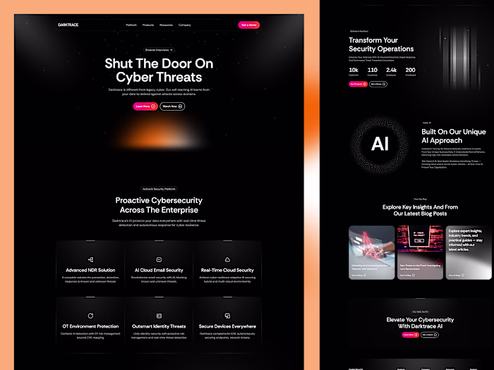 AI Cyber Security Platform Website