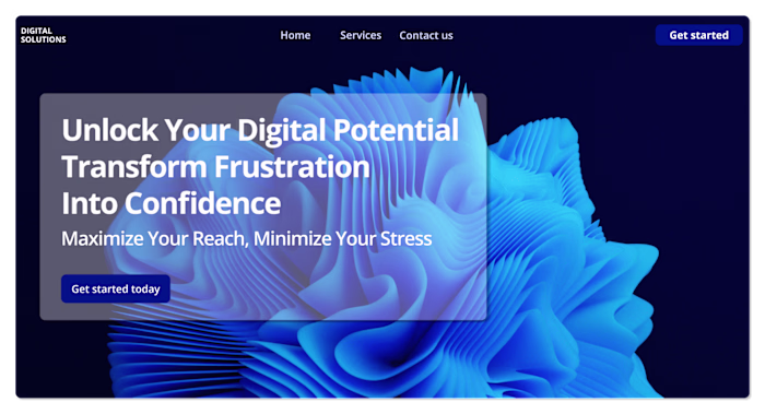 Digital Solutions | Framer Landing Page