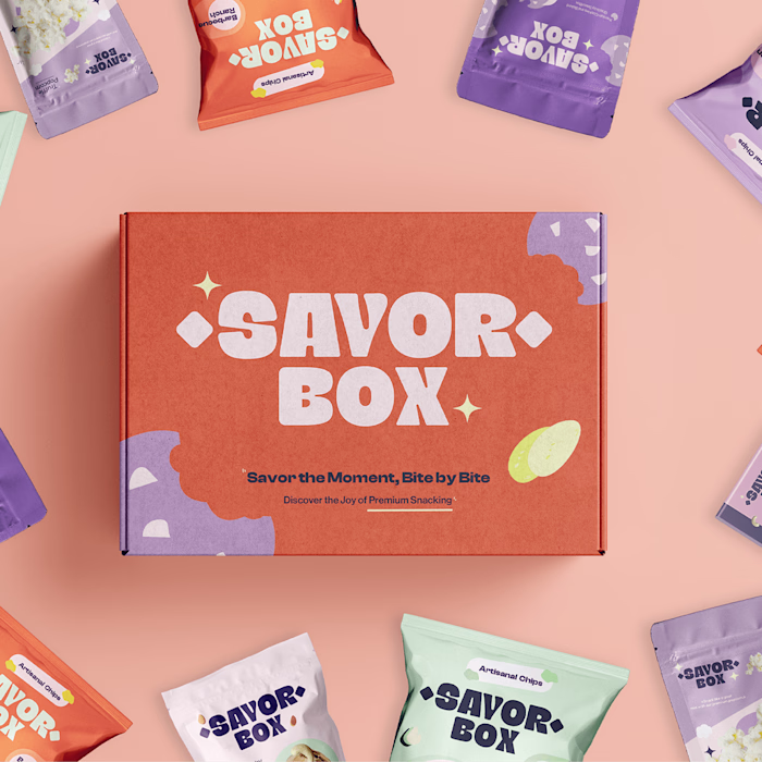 Savor Box brand identity and packaging design :: Behance