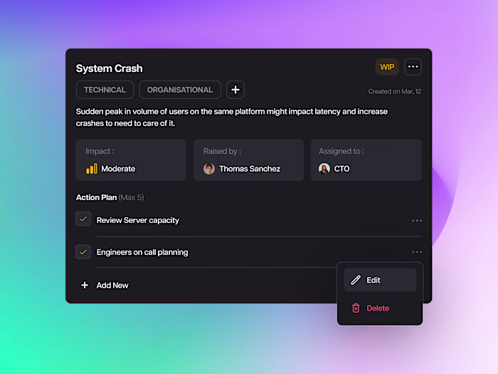 Incident Management Workflow ⚡️