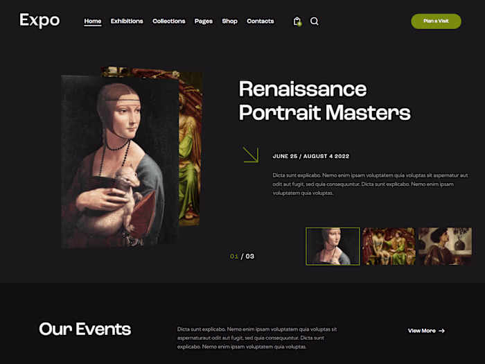 Wordpress ART Agency Website
