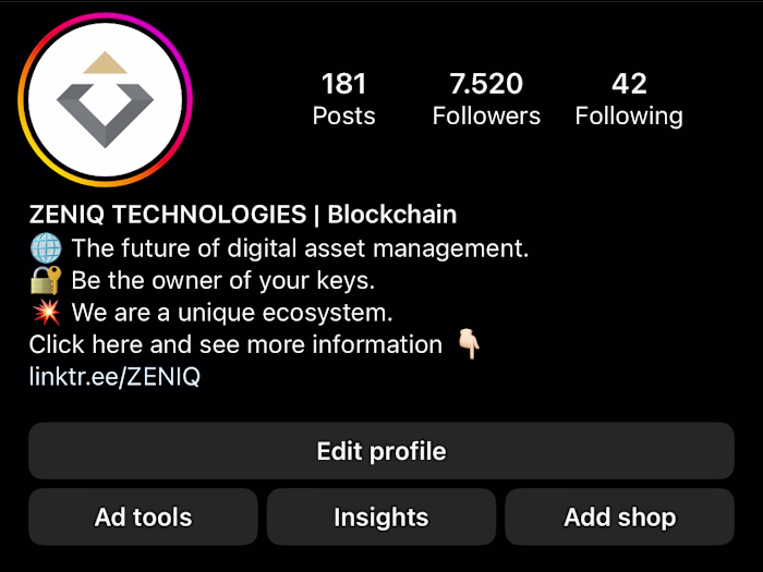 ZENIQ TECHNOLOGIES | Blockchain — Marketing Manager