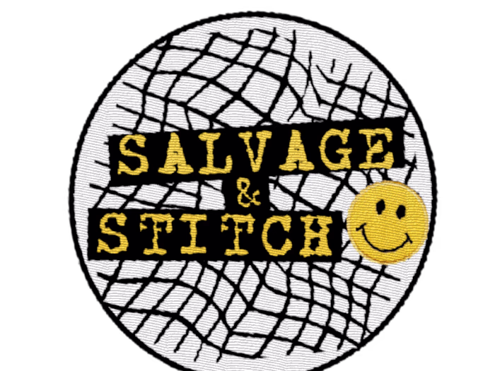 Salvage and Stitch logo branding 