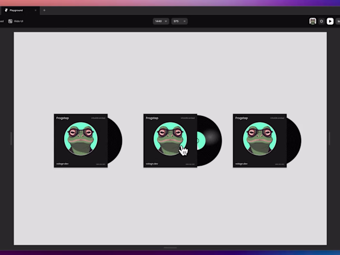 Animation and Interaction built in Framer