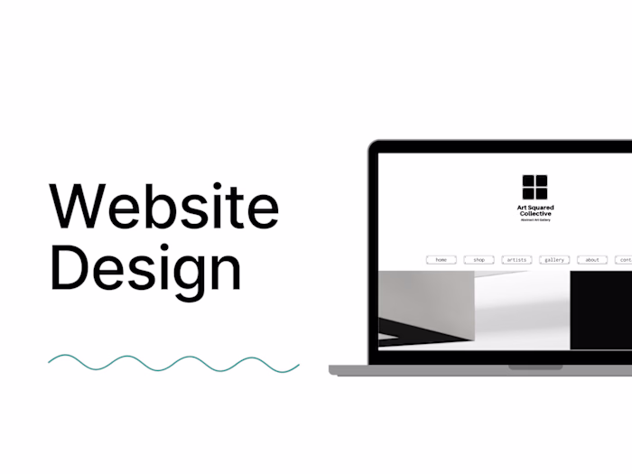 Website design - artists' collective 