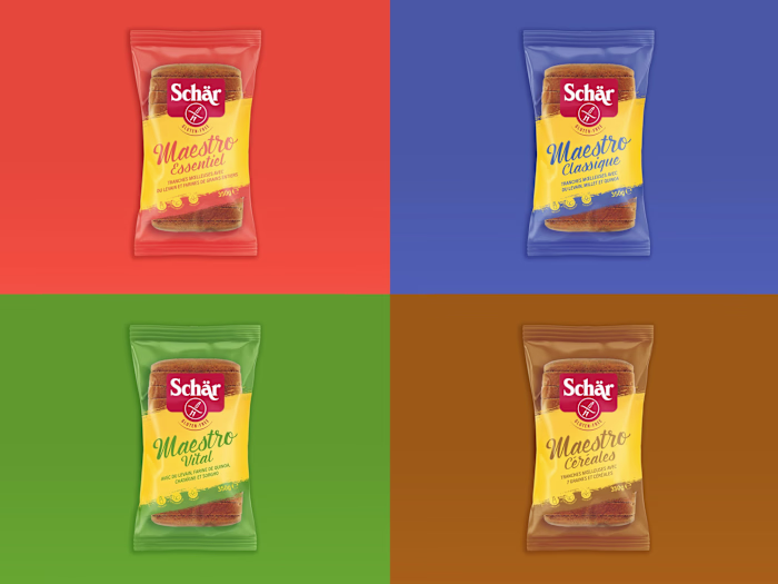 Schar Gluten-Free Bread Packaging Rebranding 