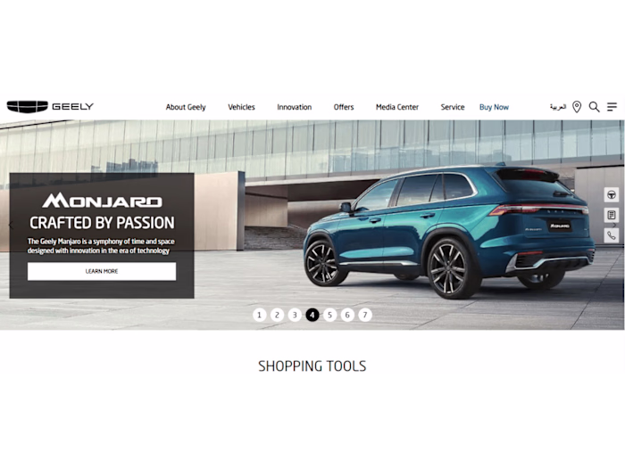 Geelyksa Landing Page