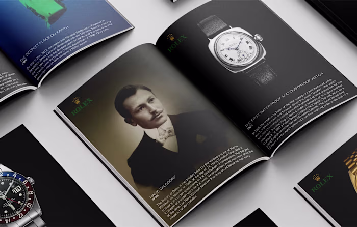 Launch creative developed for the Rolex Room retail store