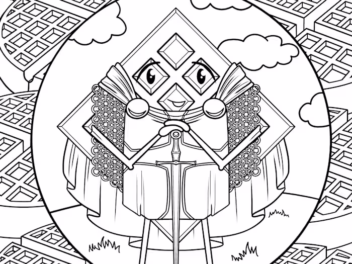Breakfast Pun - Coloring Book 