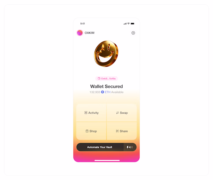 Smilee crypto wallet / dApp