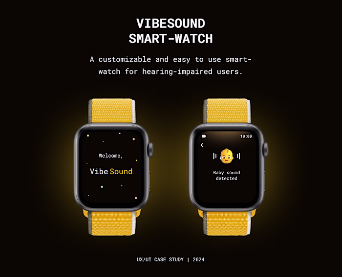 VibeSound Smart Watch for Hearing-Impaired Users
