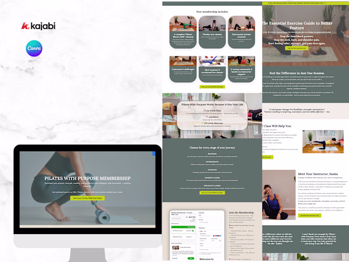 High-Converting Membership Funnel for Pilates With Purpose