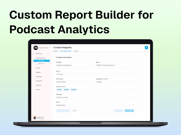 Report Builder Development for Flightpath