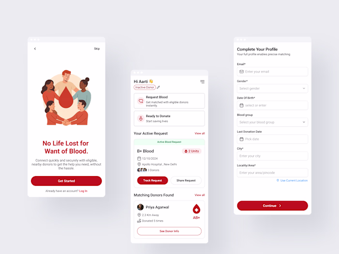 A Blood Donation App Design